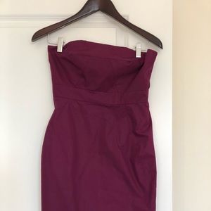 J. Crew Plum strapless cocktail dress (size 2)